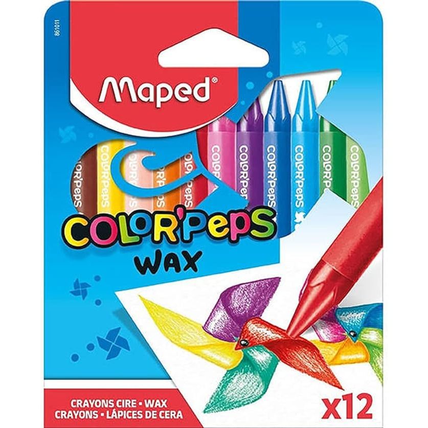 Giz de cera 12 cores maped
