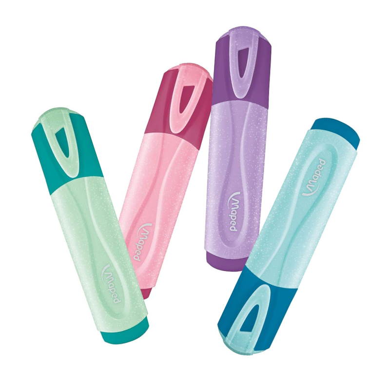 Marca Texto Fluopepes Tons Pastel Glitter – Maped